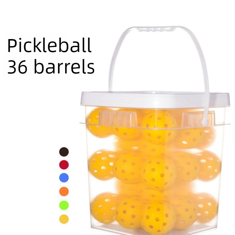 Sports Equipment Set - 40 Holes Pickleball Set 36PCS Barrel