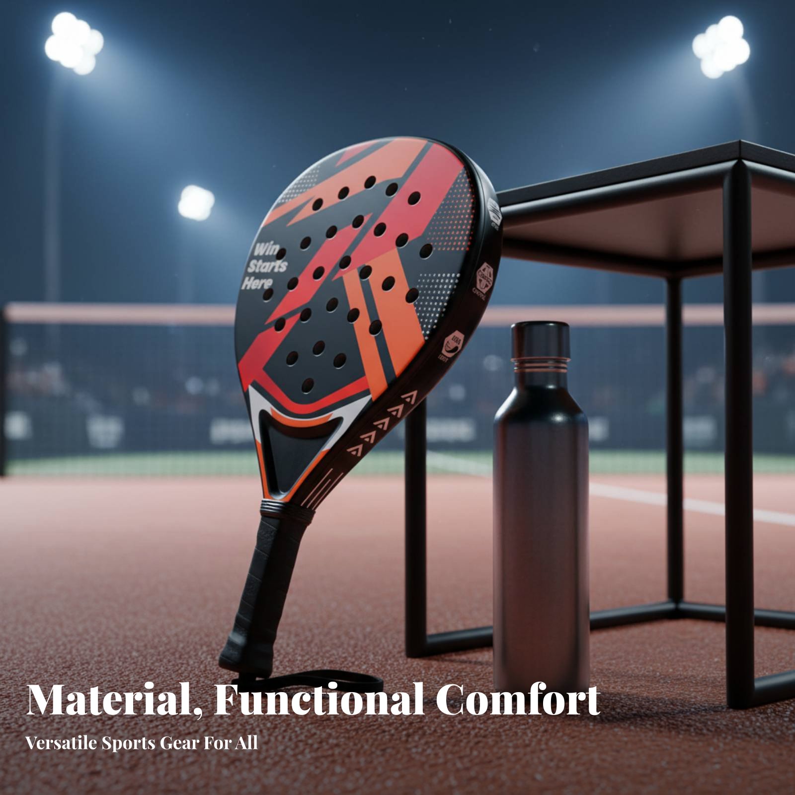 Sports Equipment Set - Racket Sport Paddle Strong Spring Padel